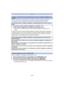 Page 208- 208 -
Wi-Fi
•Fijar el mismo ID de inicio de sesión para esta unidad y su teléfono inteligente o tableta es 
conveniente para enviar imágenes de esta unidad a otros dispositivos o servicios WEB.
Revise los detalles si se actualizaron los términos de uso.
1Seleccione [Ajuste Wi-Fi] en el menú [Wi-Fi] y pulse [MENU/SET]. (P48)2Pulse 3/4 para seleccionar [LUMIX CLUB], luego pulse [MENU/SET].
3Pulse  3/4 para seleccionar [Condiciones], luego pulse [MENU/SET].
•La cámara se conectará a la red y se...