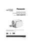 Page 1Operating Instructions
SD Card/Hard Disk Video Camera
Model No.SDR-H40P/PC
Before connecting, operating or adjusting this product, please read the instructions completely.
Spanish Quick Use Guide is included.
Guía para rápida consulta en español está incluida.
LSQT1337 A
 For USA assistance, please call: 1-800-211-PANA(7262) or, contact us via the web at: http://www.panasonic.com/contactinfo
For Canadian assistance, please call: 1-800-561-5505 or visit us at www.panasonic.ca...