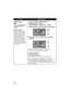 Page 6868LSQT1337
FunctionOperating method
DPOF setting
[SD]
This is for writing the print 
data on selected still 
pictures.
∫What is DPOF?
DPOF (Digital Print Order 
Format) is a format which 
allows the user of a digital 
camera to define which 
captured images on the SD 
card are to be printed, 
together with information on 
the number of copies they 
wish to print. (Please note: 
Not all commercial printing 
services support this feature 
at this time.)
¬Select [SD CARD] in [MEDIA SELECT].
1Select the...