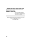 Page 120120LSQT1394
Request for Service Notice (USA Only)
Request for Service Notice:   
Please photocopy this form when making a request for service notice, in the 
unlikely event this product needs service.
Please include your proof of purchase.  
 (Failure to do so will delay your repair.)
To further speed your repair, please provide  
 an explanation of what is wrong with the unit  
 and any symptom it is exhibiting.
Mail this completed form and your Proof of Purchase along with your unit to:  
Panasonic...