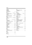 Page 128128VQT1D97
Others
Others
Index
∫Numerics
2-way hand strap  . . . . . . . . . . . . . . .  19
∫A
AC adaptor . . . . . . . . . . . . .  25, 26, 113
Adobe Acrobat Reader   . . . . . . . . . .  82
Aperture  . . . . . . . . . . . . . . . . . . . . . .  62
Auto focus   . . . . . . . . . . . . . . . . . . .  115
Automatic white balance   . . . . .  60, 115
∫B
Backlight compensation  . . . . . . . . . .  51
Battery  . . . . . . . . . . . . . . . .  24, 27, 112
Beep sound  . . . . . . . . . . . . . . . . . . ....