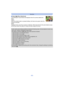 Page 80- 80 -
Recording
∫About [ š] ([Face Detection])
The following AF area frames are displayed when the camera dete cts the 
faces.
Yellow:
When the shutter button is pressed halfway, the frame turns gre en when the 
camera is focused.
White:
Displayed when more than one face is detected. Other faces that  are the same distance away 
as the faces within the yellow AF areas are also brought into f ocus.
•
Under certain picture-taking conditions including the following  cases, the face detection function may...