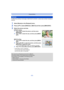 Page 95- 95 -
Playback/Editing
To allow easy posting to web pages, attachment to email etc., picture size (number of pixels) is 
reduced.
1Select [Resize] on the [Playback] menu.
2Press 3/ 4 to select [SINGLE] or [MULTI] and then press [MENU/SET].
•You can set up to 50 pictures at one time in [MULTI].•The picture quality of the resized picture will deteriorate.•This function is not availa ble in the following cases:
–Motion pictures–Pictures taken in Panorama Shot Mode–Pictures with date stamped
[Resize]...