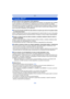 Page 99- 99 -
Wi-Fi
Función Wi-FiR
∫Use la cámara como dispositivo LAN inalámbrico
Al usar el equipo o los sistemas de comput adoras que requieren una seguridad más confiable 
que los dispositivos LAN inalámbricos, as egúrese de que se hayan tomado las medidas 
adecuadas para los diseños de seguridad y los defectos para los sistemas usados. Panasonic 
no se hará responsable por cualquier daño que surja al usar la cámara para cualquier otro fin 
que no sea para el dispositivo LAN inalámbrico.
∫ El uso de la...