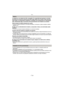 Page 114Otros
- 114 -
La batería es una batería de litio recargable. Su capacidad para generar corriente 
procede de la reacción química que tiene lugar dentro de la misma. Esta reacción 
está sujeta a la temperatura ambiente y humedad. Si la temperatura es demasiado 
alta o demasiado baja, la duración de funcionamiento de la batería se acortará.
Quite siempre la batería después de usarla.
•
Coloque la batería extraída en una bolsa de plástico y almacene o aleje de objetos metálico 
(grapas, etc.).
Si deja caer...