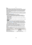 Page 30Básico
- 30 -
Nota
•Cuando se graba en la memoria integra da, [Calidad gra.] se fija en [VGA].•El tiempo de grabación disponible visualizado en la pantalla puede no disminuir regularmente.•Según el tipo de tarjeta, puede aparecer durante un rato la indicación de acceso a la tarjeta 
después de grabar las imágenes en movimiento. Esto no es un funcionamiento defectuoso.
•La pantalla puede apagarse momentáneamente o la unidad puede grabar ruido debido a la 
electricidad estática u ondas electromagnéticas...
