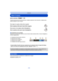 Page 46- 46 -
Grabación
Usar el zoom
Modos aplicables: 
Puede acercarse para que las personas y objetos aparezcan más cercanos o alejarse para 
grabar paisajes en gran angular.
∫ Visualización de la pantalla
Ejemplo de visualización cuando se usan el Zoom  óptico adicional (EZ), el Zoom inteligente y 
el Zoom digital juntos.
•
Cuando utiliza la función del zoom, aparecerá una evaluación sobre el rango del enfoque 
junto con la barra de visualización del zoom. (Ejemplo: 0.05 m –  ¶)
•El cilindro del objetivo se...