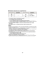 Page 55- 55 -
Grabación
∫Velocidad de obturación para cada ajuste del flash
¢1 La velocidad de obturación cambia según el ajuste [Vel. disp. min.].
¢ 2 Cuando [Vel. disp. min.] está ajustado en [AUTO].
¢ 3 Cuando [ ] en [Sens.dad] está ajustado.
•¢2, 3: La velocidad de obturación llega a un máximo de 1 segundo en los casos siguientes.–Cuando el estabilizador óptico de la imagen está ajustado en [OFF].–Cuando la cámara ha percibido una pequeña trepidación cuando el estabilizador óptico de la 
imagen está...