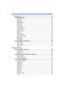 Page 4- 4 -
Entering Text.............................................................................................................. 80
Using the [Rec] Menu................................................................................................ 81• [Picture Size]....................................................................................................... 81
• [Quality]............................................................................................................... 82
•...