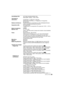 Page 2929(SPA) VQT1Z46
Sensibilidad ISO:AUTO/80/100/200/400/800/1600
Modo [MAX. SENS.]: 1600 a 6400
Velocidad de 
obturación: 8 segundos a 1/1300 de un segundo
Modo [CIELO ESTRELL.]: 15 segundos, 30 segundos, 
60 segundos
Balance de blancos: Balance del blanco automático/Luz del sol/Nublado/Sombra/
Luces incandescentes/Ajuste del blanco
Exposición (AE): AE programada
Compensación a la exposición (Por pasos de 1/3 EV,  j2 EV a 
i 2EV)
Modo de medición: Múltiple
Monitor LCD: 2,7q TFT LCD
(Aprox. 230.000 puntos)...