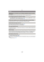 Page 149- 149 -
Others
•Press [MENU/SET] after viewing the last screen (12/12). For details, refer to P7.
> Press [MENU/SET], select the [Setup] menu icon [ ]. Then press [MENU/SET], and then 
select the [ ~] icon to set the desired language.  (P52)
•AF Assist Lamp will turn on white in the dark place to assist the focusing.
•Is [AF Assist Lamp] on the [Rec] menu set to [ON]?  (P91)•The AF Assist Lamp does not turn on in bright places.
•The surface of the camera may become warm during use. This does not affect...