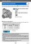 Page 102Application (Record)
Taking close-up pictures
- 102 -VQT4J11
When you want to enlarge the subject, setting to [  ] enables you to take pictures at an 
even closer distance than the normal focus range (up to 1 cm (0.033   feet) for max. Wide). 
 ■Shortest recording distance
The shortest recording distance is the distance from the lens front to the subject.  This 
distance changes gradually depending on the zoom position.
Focus selector 
switch Zoom
Max. Wide Max. Tele
50 cm (1.6 feet) 50 cm (1.6 feet)
1...