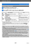 Page 107Application (Record)
Taking pictures with the built-in flash
- 107 -VQT4J11
Changing the setting of the flash
Select [Flash] in the [Rec] menu
 • For the setting procedures of the menu. (→ 25)
Press   to select a type and press [MENU/SET]
Type, operations Uses
[Auto] • Automatically judges when to use flashNormal use
[Auto/Red-Eye]* • Automatically judges when to use flash (reduces 
red-eye) T
aking pictures of subjects in dark 
places
[Forced Flash On] • Always uses flash T
aking pictures with backlight...