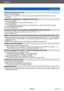 Page 212Others
Message displays
- 212 -VQT4J11
[Memory card parameter error]
 ●Card is not of SD standard. ●When cards in capacities of 4 GB or more are used, only SDHC or SDXC Memory Cards are 
supported.
[Read Error] / [Write Error]     [Please check the card]
 ●Data read has failed. →  Check whether card has been insert ed correctly (→18).
 ●Data write has failed. →  Turn off the camera and remove the card. Reinsert the card and turn the camera on again.
 ●Card may possibly be damaged. ●Try with a different...