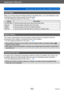 Page 53Application (Record)
Taking pictures with automatic settings  [Intelligent Auto] Mode 
- 53 -VQT4J11
[Color Mode]
When you change the [Color Mode] setting in the [Rec] menu, you can change the color 
of still pictures and motion pictures to be recorded.
 • For the setting procedures of the menu.  (→

25)
Setting Description
[STANDARD] Records pictures with colors close to the actual colors.
[Happy] Records pictures with sharp and vivid colors.
[B&W] Records pictures in black and white monotones.
[SEPIA]...
