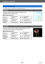 Page 67Application (Record)
Taking pictures by changing the picture effect  [Creative Control] Mode
- 67 -VQT4J11
For the [Creative Control] menu setting procedures. (→64)
[High Key]
This picture effect creates a brighter and lighter toned 
appearance for the entire picture.
 ■Items that can be set
Brightness Underexposure 
(darker)Overexposure 
(brighter)
Degree of 
background 
defocusing Defocuses the 
background
The background is 
in focus as well
Coloring Pinkish coloring
Light-bluish coloring
[Low Key]...