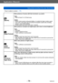 Page 78Application (Record)
Taking pictures according to the scene  [Scene Mode] 
- 78 -VQT4J11
 • How to select a scene (→75)
 
[Sports]
Takes pictures of scenes with fast movement, e.g. sports.
Tips
 • Stand at least 5 m (16 feet) away

.
Notes
 • Sports mode requires adequate lighting, to enable the higher shutter speed  to be used. 

This mode may not product acceptable results when shooting 
indoors, under limited lighting.
 • Shutter speed may slow down up to 1 second.
 
[Night Portrait]
Takes pictures of...