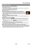 Page 110- 110 -VQT4K59
Q&A  Troubleshooting
Playback (continued)
Incorrect date displayed in Calendar Playback. ●Picture edited on computer or taken on different device. ●[Clock Set] is incorrect (→23). 
(Incorrect date may be displayed in Calendar Playback on pictures copied to computer and then 
back to camera, if computer and camera dates differ.)
The Playback volume and beep volume are low. ●The speaker is blocked.
White round spots like soap bubbles appear on the recorded picture. ●If you take a picture...