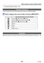 Page 86- 86 -VQT4K59
Different playback methods  [Playback Mode]
[Category Selection]
You can narrow down the pictures displayed to view only a selected category.
Select category with cursor button and press [MENU/SET]
Recording information such as Scene Modes
[Portrait] /  / [Night Portrait] /  / [Baby]
[Scenery] /  / [Panorama Shot] / [Sunset] / 
[Night Portrait] /  / [Night Scenery] / 
[Sports]
[Baby]
[Food]
[Motion Picture]
[Calendar]
Select the date from the calendar screen to view only the pictures taken...