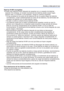 Page 116- 116 -VQT4K60
Avisos y notas para el uso
Baterías Ni-MH recargables
 
●Puede usar baterías Ni-MH después de cargarlas con un cargador de \
baterías 
especial. Sin embargo, el manejo incorrecto de las baterías puede cau\
sar fugas, 
generar calor, un incendio o una explosión. Tenga en cuenta lo siguiente.
 • Si hay suciedad en los polos de las baterías tal vez no pueda cargar \
las baterías normalmente. Limpie cuidadosamente los polos de las baterías y los te\
rminales del 
cargador de baterías con un...