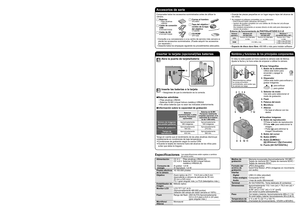 Page 2Accesorios de serie
Insertar la tarjeta (opcional)/las bateríasNombres y funciones de los principales componentes
Estimado cliente: 
¡Gracias por haber elegido Panasonic!
Usted ha comprado uno los más sofisticados y confiables productos que se encuentran 
en el mercado hoy día. Úselo correctamente, le garantizamos que usted y su familia 
gozarán de él durante años. Tómese un rato para rellenar la información abajo.
El número de serie se encuentra en la etiqueta ubicada en la cara inferior de su cámara....