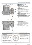 Page 11- 11 -VQT4V99
Names and Functions of Main Parts
Cursor button
[MENU/SET]Use this to display the menus, enter 
the settings, etc. (→43)
Left cursor button () • Self-timer (→62)
Down cursor button () • Macro Mode etc. (→59)
Up cursor button () • Exposure Compensation, Auto Bracket etc. (→63)
Right cursor button () • Flash (→56)
 ●In this manual, the button that is used is indicated by    .
21
Tripod Mount (→127)
Do not attach to a tripod with a 
5.5
 mm (0.22 inch) or longer screw

. 
Doing so may damage...