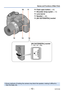 Page 10- 10 -VQT4V99
Names and Functions of Main Parts
10Flash open button (→55)
11
Shoulder strap eyelet (→13)
12
Lens barrel
13Speaker (→46)
14
[AV OUT/DIGITAL] socket
10 11
12 13 14
 ●Some methods of holding the camera may block the speaker, making it difficult to 
hear the beep, etc.
[AV OUT/DIGITAL] socket(→102, 107, 109)  