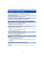 Page 112- 112 -
Otros
Visualización de los mensajes
En unos casos se visualizarán en la pantalla mensajes de confirmación o de error.
Los principales mensajes se describen a continuación a modo de ejemplo.
[Esta imagen está protegida]
•
Borre la imagen tras cancelar el ajuste de protección. (P98)
[Unas imágenes no pueden borrarse]/[Esta imagen no puede borrarse]
•
Las imágenes que no se basan en el estándar DCF no pueden borrarse.
Formatee (P46) esta unidad después de guardar los datos necesarios en un...