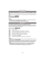 Page 113Avanzadas (Grabar imágenes)
- 113 -
Para ampliar la información sobre los ajustes del menú del modo [REC], remítase a 
P23.
Seleccionará la mejor sensibilidad ISO con el valor ajustado como límite según el brillo del 
sujeto.
Modos aplicables: 
[AUTO]/[200]/[400]/[800]/[1600]
Nota
•
Cuanto más alto es el valor ajustado para la  sensibilidad ISO, más se reducirá la trepidación 
sin embargo será mayor la cantidad de ruido de la imagen.
•Funcionará cuando la [SENS.DAD] está ajustada a [AUTO] o [ ].
Para...