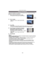 Page 74Avanzadas (Grabar imágenes)
- 74 -
Puede tomar imágenes con uniones convenientes para crear imágenes panorámicas.
∫Ajustar la dirección de grabación
1Toque la dirección para tomar la imagen.
•Se visualizará la línea de guía horizontal/vertical.
2Tome la imagen.
•
Puede volver a tomar la imagen seleccionando 
[REPET.].
3To q u e  [ S I G. ] .
•Puede también ingresar [SIG.] pulsando hasta la mitad el botón del obturador.•Se visualiza como imagen transparente una porción de la imagen grabada.
4Tome la...