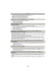 Page 145- 145 -
Otro
[Error parámetro tarjeta de memoria]/[Esta tarjeta de memoria no se puede usar.]
>Utilice una tarjeta compatible con este dispositivo.  (P13)–Tarjeta de memoria SD (de 8 MB a 2 GB)–Tarjeta de memoria SDHC (de 4 GB a 32 GB)–Tarjeta de memoria SDXC (48 GB, 64 GB)
[Insertar de nuevo tarjeta SD]/[Intentar con otra tarjeta]
•
Se ha producido un error al acceder a la tarjeta.
> Vuelva a insertar la tarjeta.
> Inserte una tarjeta diferente.
[Error lectura/Error escritura 
Controlar la tarjeta]
•
Se...