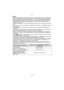 Page 27- 27 -
Básico
Nota
•El tiempo de grabación disponible visualizado en la pantalla puede no disminuir regularmente.•Según el tipo de tarjeta, puede aparecer durante un rato la indicación de acceso a la tarjeta 
después de grabar las imágenes en movimiento. Esto no es un funcionamiento defectuoso.
•La pantalla puede apagarse momentáneamente o la unidad puede grabar ruido debido a la 
electricidad estática u ondas electromagnéticas etc. según el entorno de grabación de la 
imagen en movimiento.
•Cuando hace...