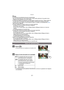 Page 51- 51 -
Grabación
Nota
•La indicación de ampliación del zoom es aproximada.•“EZ” es la abreviatura de “Extra Optical Zoom” (Zoom óptico adicional). Se pueden tomar 
imágenes más ampliadas con el zoom óptico.
•El cilindro del objetivo se extiende o se retrae según la posición del zoom. Tenga cuidado de 
no interrumpir el movimiento del cilindro del obj etivo mientras gira la palanca del zoom.
•Cuando usa el zoom digital, le recomendamos utilizar un trípode y el autodisparador (P74) 
para tomar las...