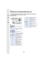 Page 32414. Otro
324
Pantalla del monitor/Pantalla del visor
•Las siguientes imágenes son ejemplos de cuando la pantalla de visualización está 
ajustada en [ ] (estilo de monitor) en el monitor.
∫En la grabación
1
Modo de grabación (P62)
Ajustes personalizados 
(P120)
Estilo de foto  (P122)
Visualización del ajuste del 
control creativo  (P108)
‰ŒModo de flash (P203)
Flash (P206, 209)
Formato de grabación y 
calidad de grabación 
(P212)
Tamaño de la imagen/
Aspecto  (P131)
Tarjeta (se visualiza 
solamente...