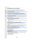 Page 33014. Otro
330
Visualización de los mensajes
En unos casos se visualizarán en la pantalla mensajes de confirmación o de error.
Los principales mensajes se describen a continuación a modo de ejemplo.
[Esta imagen está protegida]
•
Borre la imagen tras cancelar el ajuste de protección.  (P247)
[Unas imágenes no pueden borrarse]/[Esta imagen no puede borrarse]
•
Esta función solamente se puede usar con imágenes que cumplen con la norma DCF.
Formatee (P31) esta unidad después de guardar los datos necesarios en...