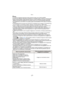 Page 37- 37 -
Básico
Nota
•La memoria integrada solamente puede almacenar datos como [VGA] de [MP4].•El tiempo de grabación disponible visualizado en la pantalla puede no disminuir regularmente.•Según el tipo de tarjeta, puede aparecer durante un rato la indicación de acceso a la tarjeta 
después de grabar las imágenes en movimiento. Esto no es un funcionamiento defectuoso.
•Las imágenes en movimiento no se pueden gra bar durante [MODO FOTO 3D] en el modo de 
escena.
•La sensibilidad ISO funcionará como [AUTO]...