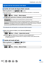 Page 208208
Estabilizador, zoom y flash
Cambio del modo de disparo (flash manual)
Modo de grabación: 
Puede seleccionar si la potencia del flash debe ajustarse automática \
o manualmente.
1Ajuste el menú
 →  [Rec] → [Flash] → [Modo disparo]
2Use   para seleccionar el elemento y presione [MENU/SET]
[TTL (a través 
del objetivo)]La cámara ajusta automáticamente la potencia del flash.
[MANUAL] Puede ajustar la proporción del flash manualmente. Incluso en el caso\
 de 
escenas oscuras en las que el flash tiende a...
