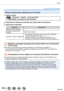 Page 298298
Wi-Fi
Acerca de las conexiones
Edición de elementos registrados en Favoritos
1Ajuste el menú
 →  [Conf.] → [Wi-Fi] → [Función Wi-Fi]  
→ [Seleccionar un destino de mis favoritos]
2Seleccione el elemento de favoritos que desee editar y presione 
3Seleccione el elemento
Elemento Descripción
[Eliminar de mis favoritos] —
[Cambiar el orden en mis 
favoritos] Seleccione el destino
[Cambiar el nombre registrado ]
 • Para obtener información sobre cómo escribir caracteres, 
consulte “Introducción de texto”...