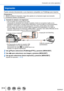 Page 314314
Conexión con otros aparatos
Impresión
Puede conectar directamente a una impresora compatible con PictBridge pa\
ra imprimir.
Preparativos • Ajuste la calidad de impresión y haga otros ajustes en su impresora s\
egún sea necesario. • Encienda la cámara y la impresora.
1Conecte la cámara a la impresora • Gire el monitor de la cámara hacia usted. • Compruebe la orientación de la clavija e insértela a fondo (si se\
 inserta el cable con la orientación equivocada, la clavija puede deformarse y provocar...