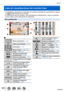Page 325325
Otros
Lista de visualizaciones del monitor/visor
 • Las imágenes siguientes son ejemplos de cuando la pantalla de visuali\
zación se ajusta en [  ] (estilo monitor) en el monitor . • La información que se muestra, como histogramas, ampliaciones y valor\
es numéricos, 
solo se ofrece como información de referencia.
En la grabación
       1 Modo de grabación  (→40)
Ajuste personalizado  (→111)      [Fotoestilo] (→11 3 )
    Modo de flash (→208, 321)
 Flash (→208, 213)
60p[Formato de grabación]/...