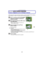 Page 83- 83 -
Avanzadas (Grabar imágenes)
Modo [REC]: 
Tomar imágenes con el enfoque manual
Utilice esta función cuando quiere fijar el enfoque o cuando esté determinada la distancia 
entre el objetivo y el sujeto y no quiere activar el enfoque automático.
Pulse y mantenga pulsado [AF/AF#/MF] 
hasta que se visualice la pantalla de 
cambio de enfoque.
Pulse 3/ 4 para seleccionar [MF], luego 
pulse [MENU/SET].
•[MF] se visualiza mientras se encuentra en el 
modo de enfoque manual.
Incline el joystick hacia  3/4...
