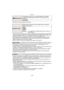 Page 35- 35 -
Preparación
•Remítase a P64 para ampliar la información.
•La función de revisión automática se activa independientemente del respectivo ajuste cuando 
utilice el muestreo automático  (P77), [RÁFAGA RÁPIDA]  (P96), [RÁFAGA DE FLASH]  (P97) y 
[MARCO FOTO]  (P101) en el modo de escena y en el modo de ráfaga  (P138).
•En el modo automático inteligente, la función de revisión automática está fijada en [2SEC.].•Si [DESTACAR]  (P33) está ajustado en [ON], las áreas saturadas de blanco destellan en...