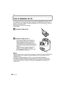 Page 138VQT1U34138
Otro
Usar el adaptador de CA
Puede usar la cámara sin preocuparse de que la batería esté agotada cuando la conecta 
a un ordenador o una impresora si utiliza  el cable de CC (DMW-DCC3; opcional) para 
conectar la cámara al cargador de baterías/ad aptador de CA (suministrado) y conecta el 
alambre de corriente de CA. 

Compruebe que la cámara esté apagada.Cierre el flash.
Conecte el cable de CA.
Conecte el cable de CC  A.
Tire la tapa del cable de CC para abrirla  1, 
luego conecte el cable de...