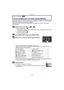 Page 113- 113 -
Grabación
Modo de grabación: 
Tomar imágenes en el modo personalizado 
Puede seleccionar uno de sus propios ajustes guardados con [MEM. AJ. CLIENTE] para 
adaptar las condiciones de toma de la imagen.
El ajuste inicial del modo de la AE programada se registra al comienzo como ajuste 
personalizado.
Ajuste el disco del modo a [ ] o [ ].
•Cuando está ajustado en [ ].
> Puede tomar imágenes con los ajustes personalizados registrados en [ ]. ([ ] 
se visualiza en la pantalla)
•Cuando está ajustado en...