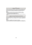 Page 184Otro
- 184 -
Si utiliza el obturador remoto (DMW-RSL1; opcional), puede evitar trepidación (sacudida 
de la cámara) cuando utiliza un trípode y puede mantener pulsado completamente el 
obturador cuando toma imágenes con [B] (Bom billa) o modo de ráfaga. El obturador 
remoto funciona de manera parecida a la del botón del obturador de la cámara.
Nota
•
Utilice siempre un obturador remoto original de Panasonic (DMW-RSL1; opcional).•No puede hacer funcionar la cámara con el obturador remoto en los casos...