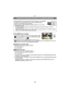 Page 37- 37 -
Básico
Pulse [DISP.] para cambiar.
•La pantalla de grabación también se puede cambiar al tocar 
[ ]. Cuando [DISP./Fn1] en el menú [PERSONALIZADO] 
se puede fijar en [Fn1], use [ ].
•Puede seleccionar entre [ ] (estilo de monitor LCD) y 
[ ] (estilo de visor) para el monitor LCD y la pantalla del visor usando [ESTILO VIS. LCD] 
y [ESTILO VIS. LVF] en el menú [PERSONALIZADO].
([ ] Estilo de monitor LCD)
•La pantalla cambia de la siguiente manera:–Con información¢1, 2
–Sin información¢ 1
([ ] Estilo...
