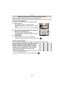 Page 87- 87 -
Grabación
•Realice la operación después de cancelar la función de disparo táctil.•Usando los botones, puede visualizar la pantalla de ajuste del área AF al presionar 2, luego 4.
Cuando selecciona [š], [Ø ]
La posición y el tamaño del área AF se pueden cambiar.
1Toque el sujeto.
•Se visualiza la pantalla de ajuste del área AF.•También es posible mover el área AF usando el botón del 
cursor.
•El área AF vuelve al centro cuando se presiona [ ].
2Toque la barra de desplazamiento para cambiar el...