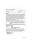 Page 33 (SPA) VQT4Z59
∫Marca de identificación del producto
Producto Ubicación
Cámara digital Parte inferior
Cargador de batería Parte inferior
Nota FCC:
Este equipo se ensayó y se encontró que cumple con los límites de un dispositivo digital 
de la Clase B, de acuerdo con la Parte 15 de las Reglas FCC. Dichos límites se han 
previsto para proporcionar una razonable protección contra las interferencias dañinas 
en una instalación residencial. Este equipo genera, utiliza y puede radiar frecuencias 
radio y, por...