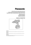 Page 1Cordless Drill & Driver/Cordless Hammer Drill & Driver
Perceuse-visseuse sans  ﬁ l/Perceuse à percussion-visseuse sans  ﬁ l
Destornillador y taladro sin cables/Destornillador y taladro percutor si\
n cables
Operating Instructions
Instructions dutilisation
Manual de instrucciones
Model No: EY7460/EY7960
IMPORTANT
This manual contains safety information. Read manual completely before f\
irst using this product and save this manual for 
future use.
IMPORTANTCe mode d’emploi contient des informations sur la...