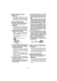 Page 26- 26 - 
Batterie autonome Li-ion
REMARQUE:
Votre batterie autonome n’est pas 
complètement chargée au moment de 
l’achat. Veillez à bien charger complè-
tement la batterie avant son utilisation.
Chargeur de batterie (EY0L80)
1.  Branchez le cordon d’alimentation du  chargeur dans une prise secteur.
REMARQUE:
Des étincelles peuvent être produites 
lorsque la fiche est introduite dans la pri-
se d’alimentation secteur; toutefois, ceci 
ne pose aucun problème de sécurité.
2.  Introduisez soigneusement la...